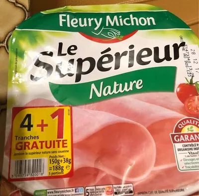 Le Supérieur nature Fleury Michon 188 g (150+38g gratuit), code 3095759320018