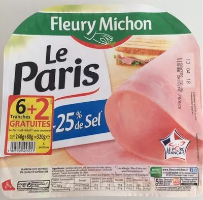 Le paris Fleury Michon 320 g (240g+80g gratuit), code 3095759453013