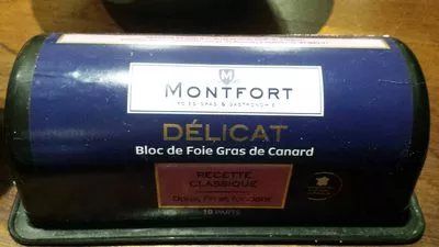 Bloc de foie gras de canard Maison Montfort , code 3104544018945