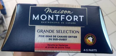 Foie gras de canard entier du Sud-Ouest Maison Montfort , code 3104544070981