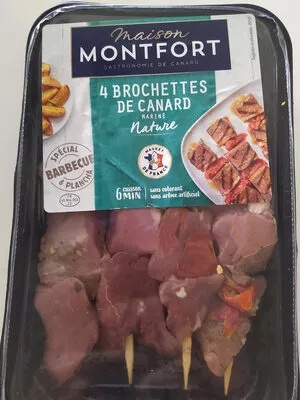 Brochettes de canard mariné nature Maison montfort 4, code 3104544073715