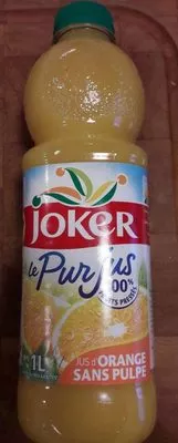 Le pur jus d'orange sans pulpe Joker , code 3123349013535