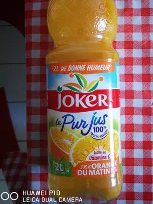 Jus d'orange du matin sans pulpe Joker , code 3123349013870