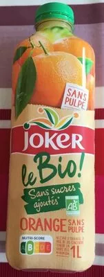 Nectar d'orange sans pulpe Joker 1 L, code 3123349014495