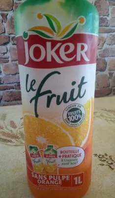 Le fruit Orange sans pulpe Joker 1L, code 3123349014709