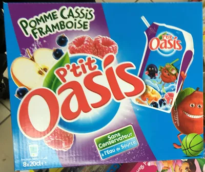 P'tit Oasis Pomme Cassis Framboise Oasis 8 * 20 cl, code 3124480182227