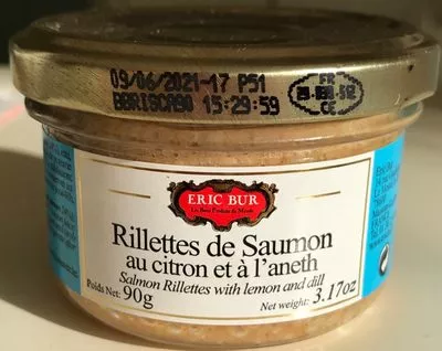 Rillettes de Saumon au citron et à l'aneth Éric Bur , code 3144550007717