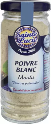 Poivre blanc moulu Sainte Lucie 45 g, code 3162050040348