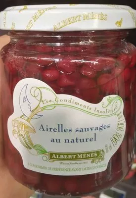 Airelles Sauvages au Naturel Albert Ménès 190 g / 120 g égoutté, code 3162900037610