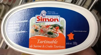 Tartinable de surimi & crabe tourteau Simon 300 g, code 3164060005959