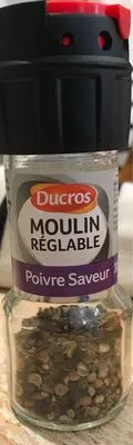 Moulin réglable Poivre Saveur Ducros 30 g, code 3166291538701