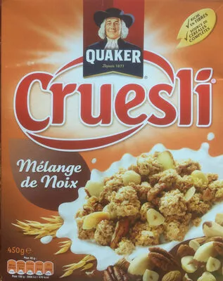 Cruesli Quaker 450 g ℮, code 3168930010265