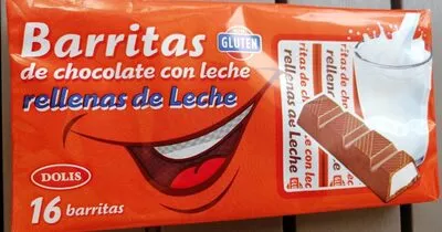 Barritas de chocolate con leche Dolis 16 barritas, code 3173282710497