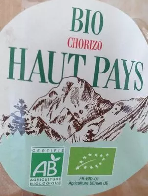 Chorizo bio haut pays 200 g, code 3173660033828