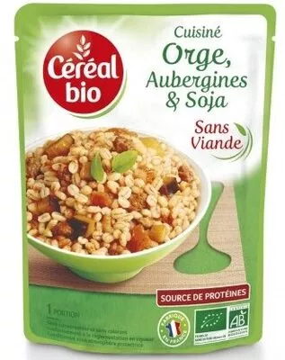 Cuisiné aubergines, orge et soja Céréal Bio 250g, code 3175681085428