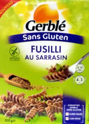 Fusilli au Sarrasin (Sans Gluten) Gerblé 500 g, code 3175681140516