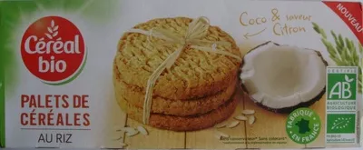 Galletas de coco y arroz ecológicas Cereal Bio 130 g (3 sachets de 3 biscuits), code 3175681140806