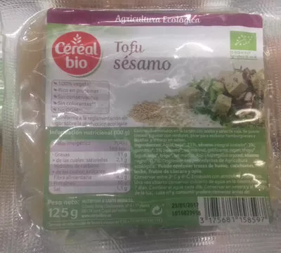 Tofu sésamo Céréal Bio 125 g, code 3175681158597