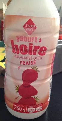 Yaourt à boire aromatisé Goût Fraise Leader Price 750 g, code 3176575825014