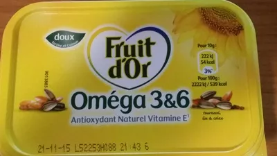 Oméga 3&6 Doux Fruit d'Or, Unilever 250 g, code 3178050000350