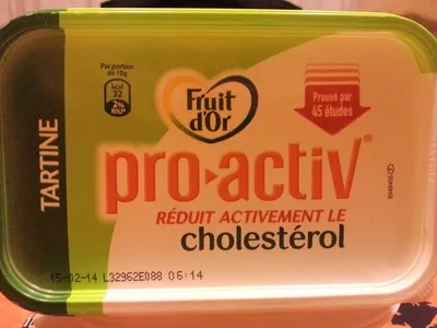 Fruit d'Or pro-activ (35 % MG) Tartine Fruit d'Or pro-activ, Unilever 1 barquette, code 3178050027524