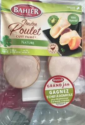 Filet de poulet cuit fumé nature Bahier Bahier , code 3180050086005