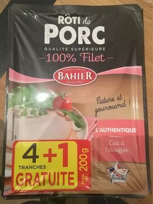 Roti de porc Charcuterie Bahier , code 3180050133419