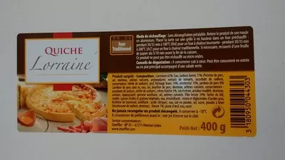 Quiche Lorraine Stoeffler 400 g, code 3180950044303