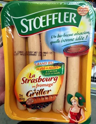 La Strasbourg au fromage à Griller Stoeffler 5 * 40 g (200 g), code 3180950064172