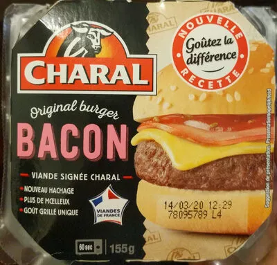 Bacon Burger Charal 155 g, code 3181232138307