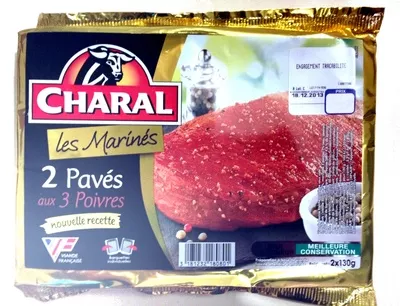 2 pavés aux 3 poivres Charal 2 x 130 g, code 3181232180801