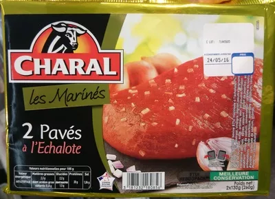 Les Marinés Pavés à l'Echalote Charal 260 g (2x 130 g), code 3181232180856