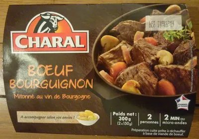 Bœuf Bourguignon Mitonné au Vin de Bourgogne Charal 300 g (2 * 150 g), code 3181238930080