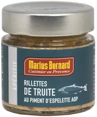 Rillette de truite au piment d'Espelette MARIUS BERNARD Marius Bernard , code 3183811008766