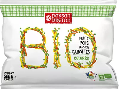 Petits Pois duo de carottes Paysan Breton 500 g, code 3184034282223