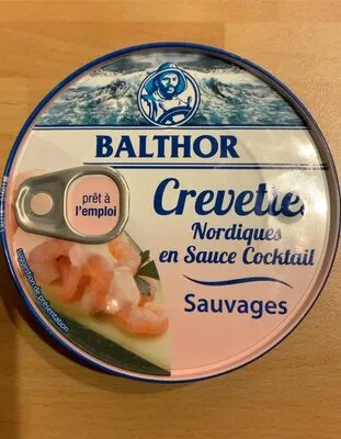 Crevettes nordiques en sauce cocktail  , code 3200073300008