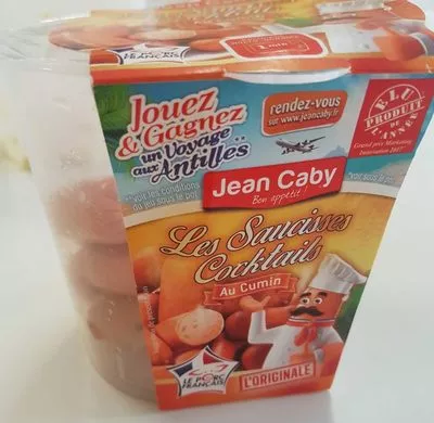 Les saucisses cocktails au cumin Jean caby 200 g, code 3220120422590