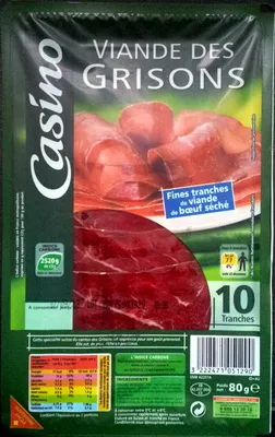 Viande des grisons Casino 80 g, code 3222471051290