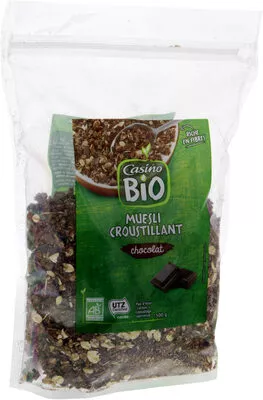 Muesli croustillant BIO au chocolat Casino Bio Casino Bio, Casino 500 g, code 3222472346500