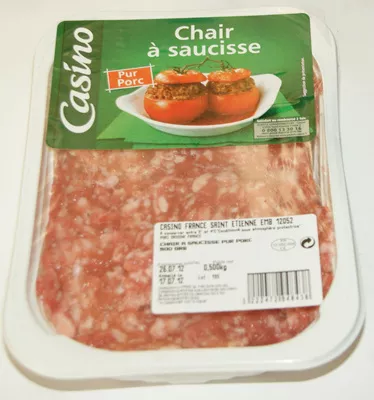 Chair à saucisse Pur Porc Casino 500 g, code 3222472948438