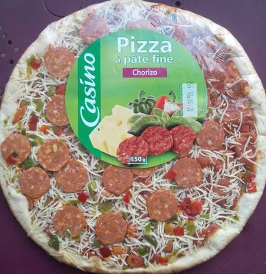 Pizza à pâte fine chorizo Casino 450 g, code 3222473163632