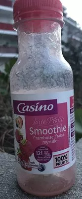 Juste Plaisir Smoothie Framboise Fraise Myrtille Flash pasteurisé Casino 250 ml, code 3222473471546