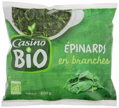 Epinards en branches Bio Casino Bio, Casino 600 g, code 3222473991747