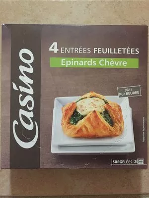 4 Entrées Feuilletées Epinards Chèvre Casino 4 x 100 g, code 3222474101251