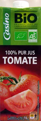 100 % Pus Jus Tomate Casino, Groupe Casino 1 L, code 3222475307676