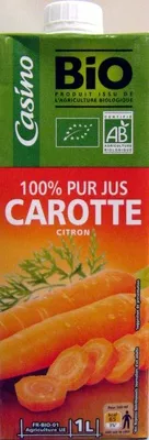 100 % Pur Jus Carotte Citron  Casino 1 L, code 3222475308536