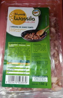 lardons de volaille fumés Wassila 150 g, code 3222475503979