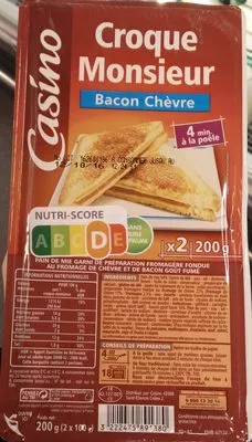 Croque Monsieur Bacon Chèvre Casino 200 g (2*100 g), code 3222475891380