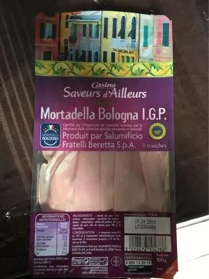 MORTADELLA BOLOGNA IGP Casino Saveurs d'Ailleurs,  Casino 8 tranches (100 g), code 3222476104786