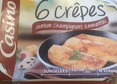 6 Crêpes Jambon Champignons Emmental Casino 6 x 50 g, code 3222476290946